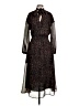 Evereve 100% Polyester Paisley Black Casual Dress Size S - photo 1