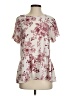 Everleigh 100% Polyester Ivory Short Sleeve Blouse Size S - photo 1