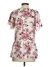 Everleigh 100% Polyester Ivory Short Sleeve Blouse Size S - photo 2