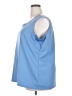 Roaman's 100% Polyester Blue Sleeveless T-Shirt Size 22 (1X) - photo 5