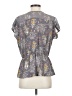 Leith 100% Polyester Gray Short Sleeve Blouse Size S - photo 2