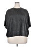 Old Navy Metallic Silver Short Sleeve Top Size XXL - photo 1