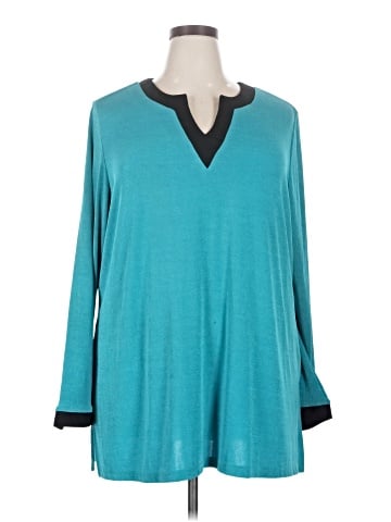 Roaman's 3/4 Sleeve Top (view 1)