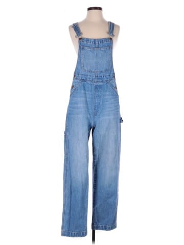 Madewell Denim Oversized Carpenter Overalls in Aldott Wash (view 1)