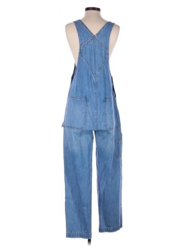 Madewell Denim Oversized Carpenter Overalls in Aldott Wash (view 2)