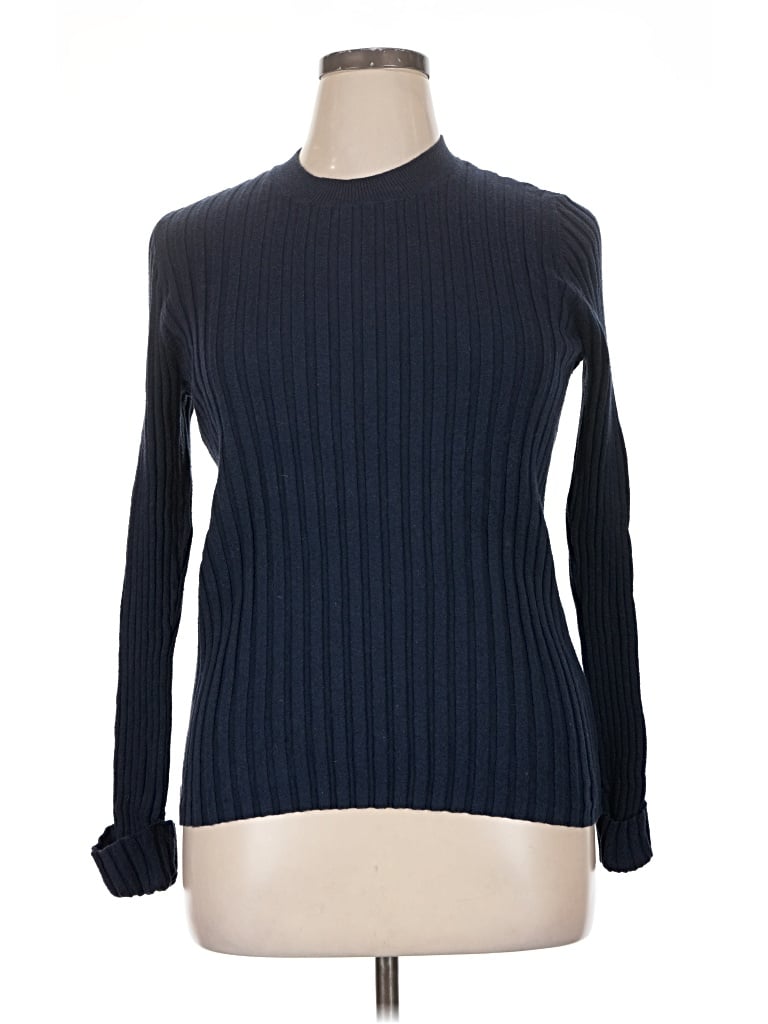Pre-owned Ann Taylor Loft Turtleneck Sweater In Blue