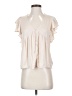 Maison d' Amelie 100% Polyester Ivory Short Sleeve Blouse Size S - photo 1