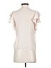 Maison d' Amelie 100% Polyester Ivory Short Sleeve Blouse Size S - photo 2