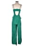 Unbranded 100% Polyester Solid Green Jumpsuit Size S - photo 2