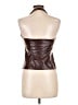 Bershka 100% Polyamide Brown Sleeveless Blouse Size L - photo 2