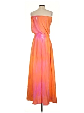 gypsy 05 silk dress Gypsy 05 Silk Pink Cream Tie dye Off-the-Shoulder Dress Summer Bohemian Medium