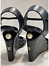 Chanel 100% Leather Black Wedges Size EU 37 - photo 3
