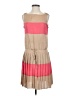 Cache 100% Polyester Color Block Tan Casual Dress Size S - photo 1