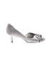 Kelly & Katie Metallic Silver Heels Size 10 - photo 1