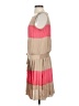 Cache 100% Polyester Color Block Tan Casual Dress Size S - photo 5