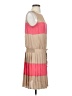 Cache 100% Polyester Color Block Tan Casual Dress Size S - photo 4