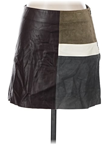 Theory Faux Leather Skirt (view 1)