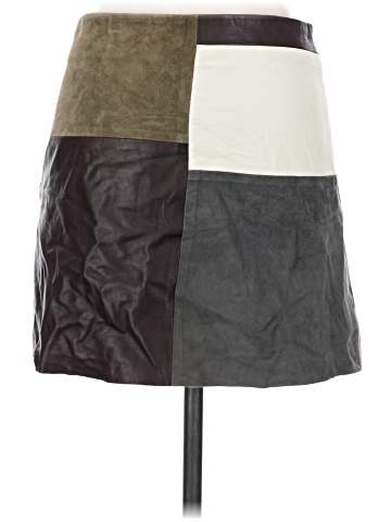 Theory Faux Leather Skirt (view 2)
