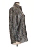 Obermeyer 100% Cotton Floral Gray Long Sleeve Blouse Size L (estimated) - photo 4