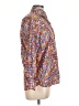 Obermeyer 100% Cotton Print Orange Long Sleeve Button-Down Shirt Size L (estimated) - photo 4