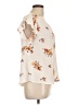 Haute Monde 100% Polyester Ivory Short Sleeve Blouse Size L - photo 4