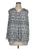 Violet & Claire 100% Polyester Gray Sleeveless Blouse Size 1X - photo 1