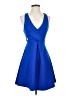 Express Solid Blue Cocktail Dress Size 4 - photo 1