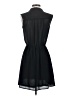 H&M 100% Polyester Solid Black Casual Dress Size 4 - photo 2