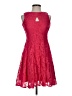 db established 1962 100% Polyester Red Cocktail Dress Size 4 Petite - photo 1