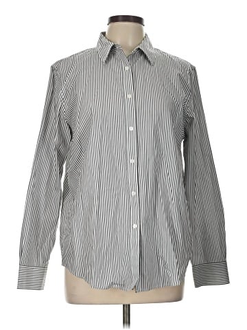Jones New York Signature Long Sleeve Button-Down Shirt (view 1)