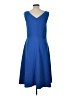 Ann Taylor Solid Blue Cocktail Dress Size 10 - photo 2
