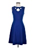 Roz & Ali Solid Blue Cocktail Dress Size 2 - photo 1