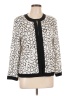 misook Animal Print White Cardigan Size L - photo 1