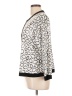misook Animal Print White Cardigan Size L - photo 5