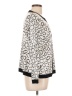 misook Animal Print White Cardigan Size L - photo 4