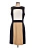 Calvin Klein Color Block Tan Casual Dress Size 12 - photo 1