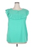 Symphony Teal Sleeveless Blouse Size 2X - photo 1