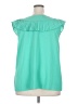 Symphony Teal Sleeveless Blouse Size 2X - photo 2
