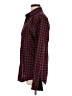 Express 100% Cotton Plaid Burgundy Long Sleeve Button-Down Shirt Size M - photo 5