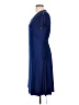 IMAN Solid Blue Cocktail Dress Size L - photo 5