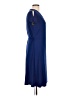 IMAN Solid Blue Cocktail Dress Size L - photo 4