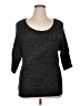 Worthington Metallic Black Pullover Sweater Size XL - photo 1