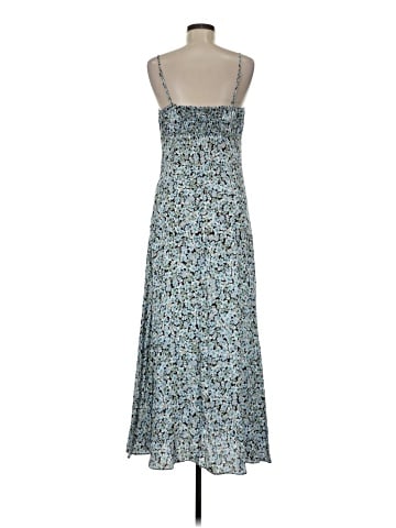 Madewell Ruched Sweetheart Sleeveless Midi Dress in Floral (view 2)