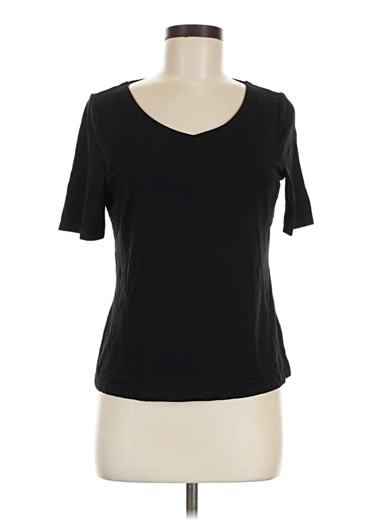 Pre-owned Talbots Short Sleeve T-shirt In Black