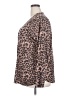 Soft Surroundings Animal Print Brown Long Sleeve Blouse Size 2X - photo 5