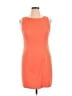 Alyx Solid Orange Cocktail Dress Size 14 - photo 1