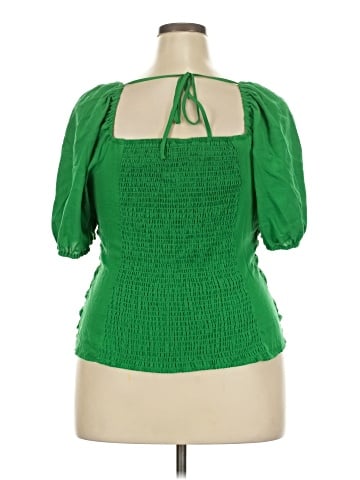 Ava & Viv Short Sleeve Blouse (view 2)