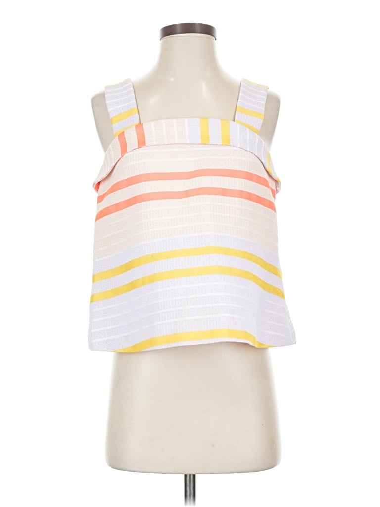 Pre-owned Suno Sleeveless Top White Square Neckline Tops
