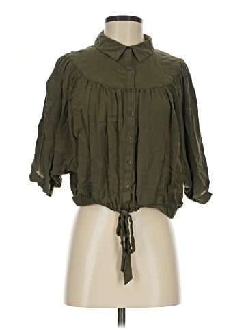 Free People 3/4 Sleeve Button-Down Shirt (view 1)