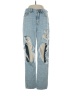 American Eagle Outfitters 100% Cotton Tropical Blue Jeans Size 0 - photo 1